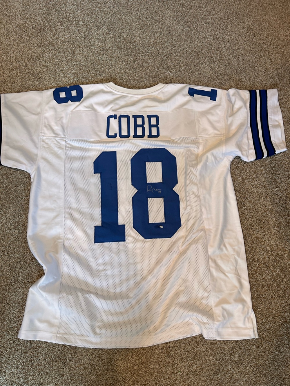 NWOT Randall Cobb Signed Jersey. Indianapolis Colts #18. Authenticated. Football